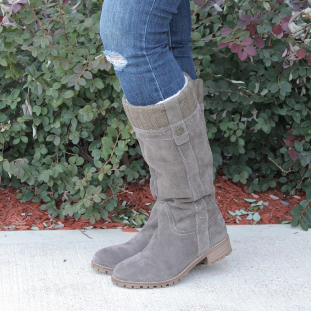 Bjourndal Solaris Knee High Suede Winter Boots